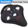 BOBILIFE - Thick & Large Wide Gel Bike Saddle Seat Cushion Cover