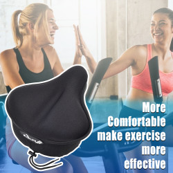 BOBILIFE - Thick & Large Wide Gel Bike Saddle Seat Cushion Cover