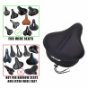 BOBILIFE - Thick & Large Wide Gel Bike Saddle Seat Cushion Cover