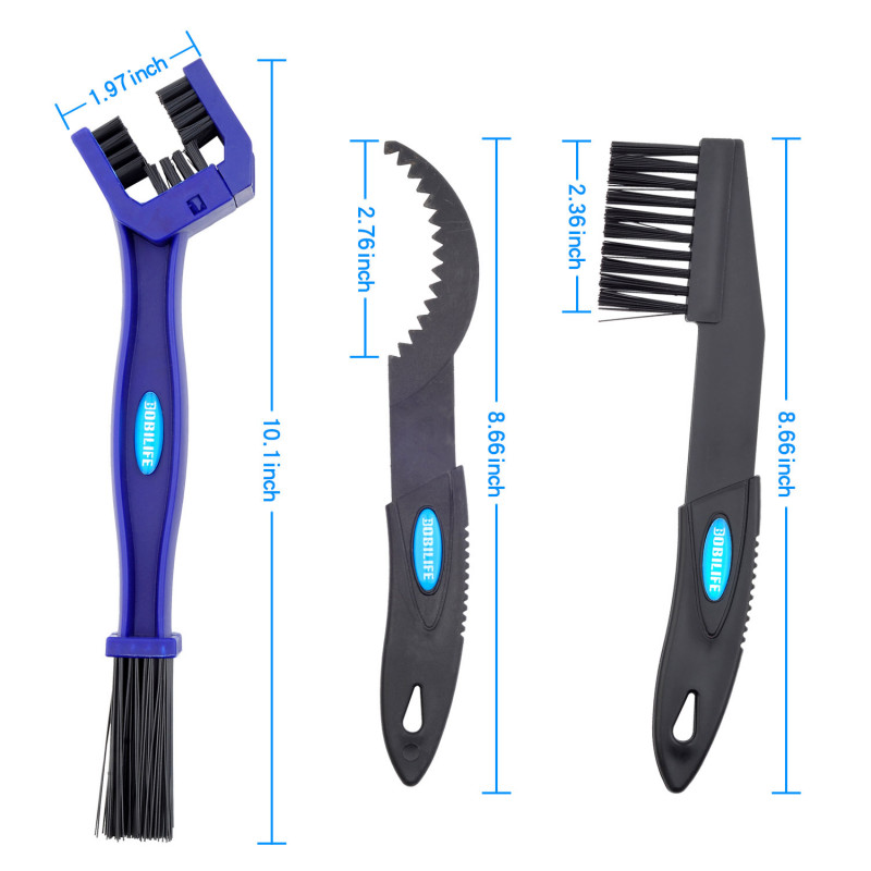 BOBILIFE Bike Chain & Gear Cleaner Brush Cleaning Kit with Chain Scrubber