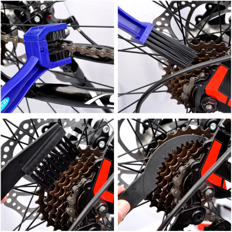 BOBILIFE - Bike Chain & Gear Cleaner Brush Cleaning Kit with Chain Scrubber