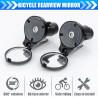 Bike Bar End Rear View Mirror 2 Pack