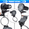 Bike Bar End Rear View Mirror 2 Pack