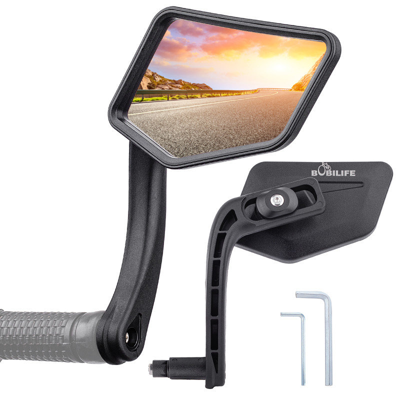 Bike Handlebar Bar End Rear View Mirror 2 Pack