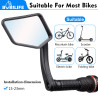 Bike Handlebar Bar End Rear View Mirror 2 Pack