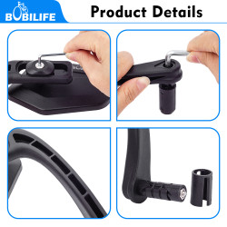 Bike Handlebar Bar End Rear View Mirror 2 Pack
