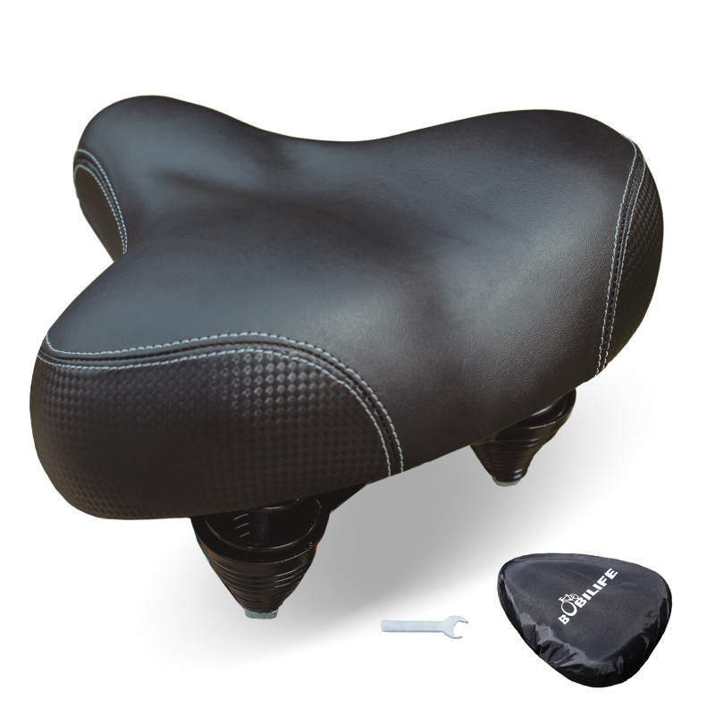 BOBILIFE Large Wide Bike Seat - Bicycle Saddle Replacement