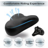 BOBILIFE Large Wide Bike Seat - Bicycle Saddle Replacement