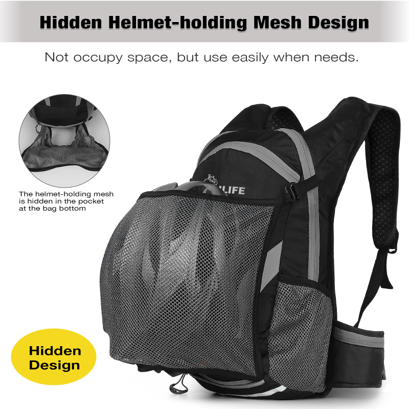 bicycle backpack laptop Green Guru The pros bike backpack with modular attachment system Riderbag Reflective Backpack. Bike, Hiking,